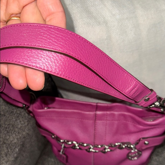 🚨NWOT Coach Abby Mini Hobo Pebbled Leather Crossbody - Blossom Pink F1972- COA - Picture 5 of 16